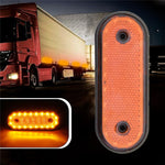 5 PZ MK-095 12/24V 20 LED Luci laterali universali per camion Luci posteriori per rimorchio per camion, MK-095, MK-095 Yellow