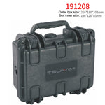 TSUNAMI Cassetta portastrumenti multifunzionale Cassetta di protezione di sicurezza Cassetta portautensili in plastica impermeabile, 19x12x8cm, 22x16x9cm, 27x20x12cm