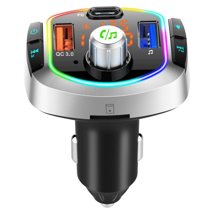 BC63 Scheda per auto colorata Lettore MP3 Ricevitore Bluetooth multifunzionale Caricatore per disco U Accendisigari per auto, BC63