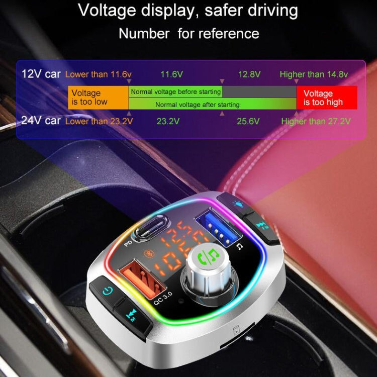 BC63 Scheda per auto colorata Lettore MP3 Ricevitore Bluetooth multifunzionale Caricatore per disco U Accendisigari per auto, BC63