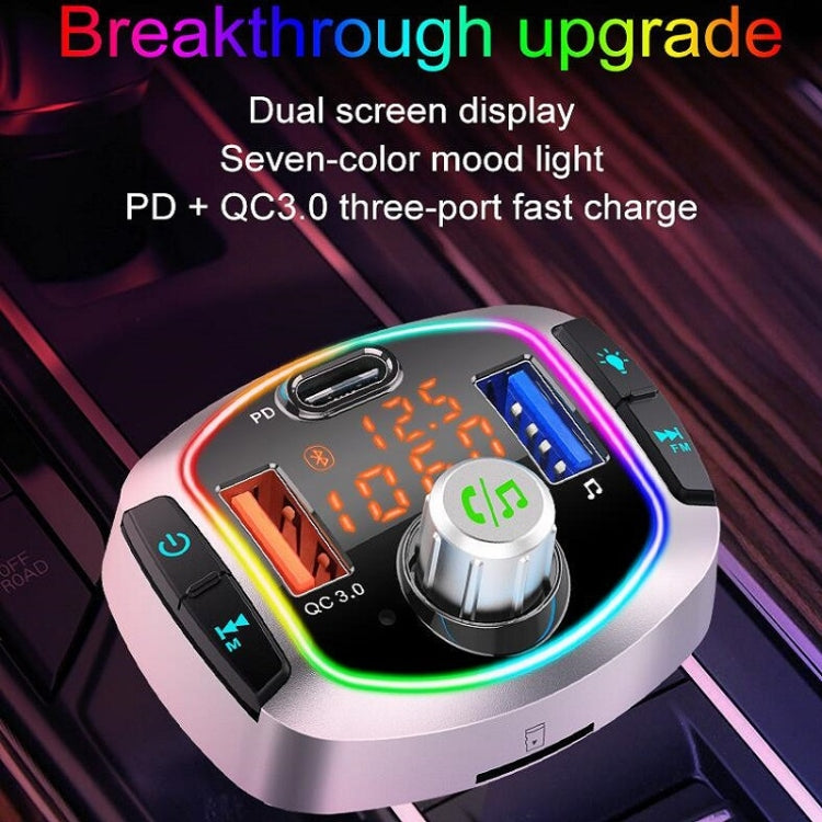 BC63 Scheda per auto colorata Lettore MP3 Ricevitore Bluetooth multifunzionale Caricatore per disco U Accendisigari per auto, BC63
