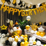 Buon Compleanno Ragazza Ragazzo Pellicola in alluminio Palloncino Scena Decorazione Set Sfondo Decorazione murale Forniture per decorazioni per feste per adulti