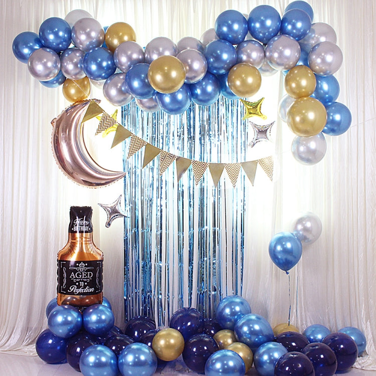 Set decorativo palloncini blu con bandiera per feste