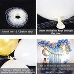 Set di palloncini blu con bandiera appesa, set di catene di palloncini per whisky, decorazioni per feste, decorazioni per luoghi, Blue Balloon Set