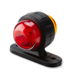2 PCS R9 12-24V 2 LED 2000-4000K Luce laterale per camion leggero a doppia faccia Modifica per camion carico Fanale posteriore laterale a due colori, 2 PCS R9