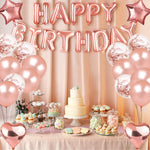 Set di decorazioni per palloncini in oro rosa Forniture per decorazioni per feste di compleanno Decorazioni per feste, Rose Gold Balloon Decoration Set