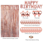 Set di decorazioni per palloncini in oro rosa Forniture per decorazioni per feste di compleanno Decorazioni per feste, Rose Gold Balloon Decoration Set