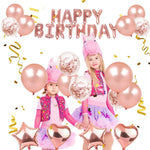 Set di decorazioni per palloncini in oro rosa Forniture per decorazioni per feste di compleanno Decorazioni per feste, Rose Gold Balloon Decoration Set