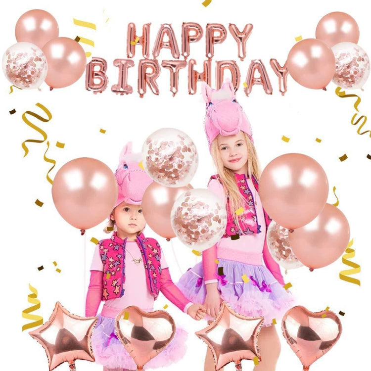 Set di decorazioni per palloncini in oro rosa Forniture per decorazioni per feste di compleanno Decorazioni per feste, Rose Gold Balloon Decoration Set