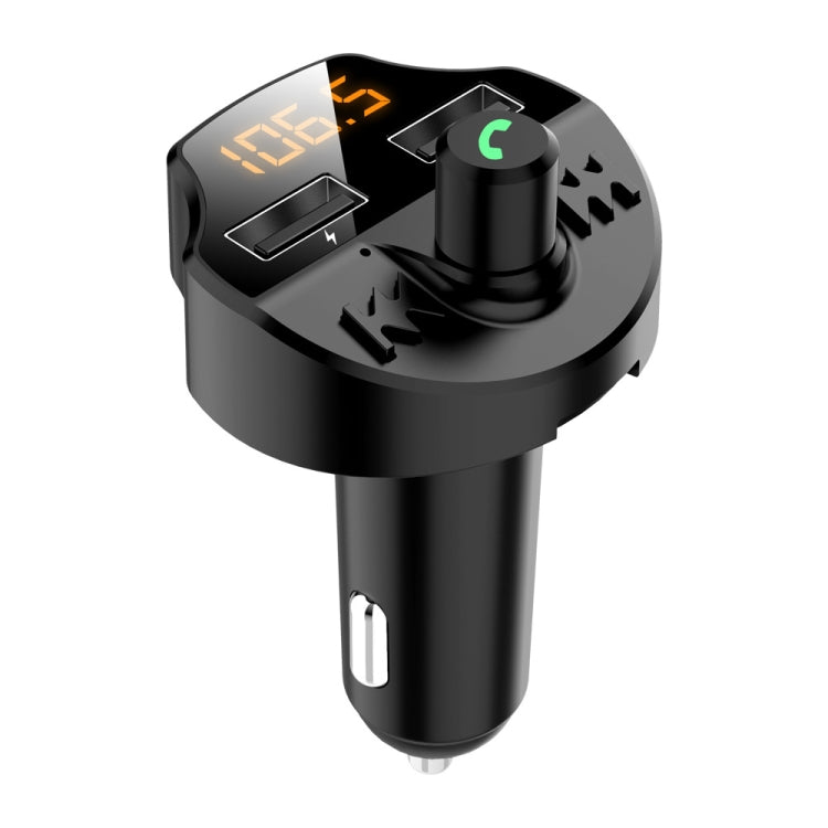 T66 Caricabatteria per auto Bluetooth Accendisigari Lettore MP3 Trasmettitore FM per auto vivavoce, T66