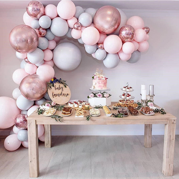 Pacchetto di decorazioni per palloncini nuziali Set di palloncini in lattice Macaron Sala per matrimoni di compleanno Decorazione per festa di nozze, Macaron Latex Balloon