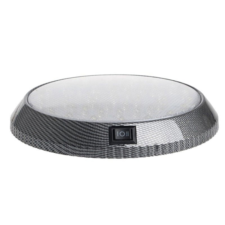 Luce bianca da tetto per camper, roulotte, barca a motore, 12 V, 46 LED, luce bianca con interruttore ON/OFF, 46 LEDs