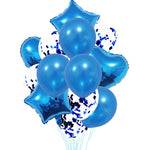 2 pezzi di palloncini in alluminio con paillettes perlate da 18 pollici, decorazione per feste, decorazioni natalizie