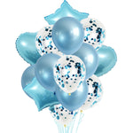 2 pezzi di palloncini in alluminio con paillettes perlate da 18 pollici, decorazione per feste, decorazioni natalizie