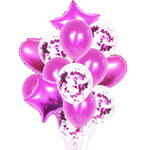 2 pezzi di palloncini in alluminio con paillettes perlate da 18 pollici, decorazione per feste, decorazioni natalizie