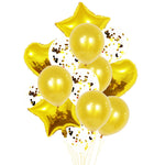 2 pezzi di palloncini in alluminio con paillettes perlate da 18 pollici, decorazione per feste, decorazioni natalizie