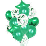 2 pezzi di palloncini in alluminio con paillettes perlate da 18 pollici, decorazione per feste, decorazioni natalizie