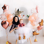 2 pezzi di palloncini in alluminio con paillettes perlate da 18 pollici, decorazione per feste, decorazioni natalizie