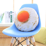 Cuscino a forma di uovo fritto in cotone imbottito 40cm