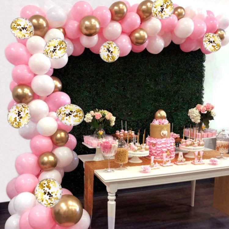 Macron Set di decorazioni per palloncini rosa Proposta di layout per decorazione festa di compleanno, Macron Pink Balloon Decoration