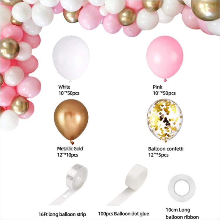 Macron Set di decorazioni per palloncini rosa Proposta di layout per decorazione festa di compleanno, Macron Pink Balloon Decoration
