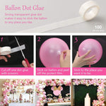 Macron Set di decorazioni per palloncini rosa Proposta di layout per decorazione festa di compleanno, Macron Pink Balloon Decoration
