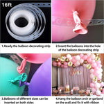 Macron Set di decorazioni per palloncini rosa Proposta di layout per decorazione festa di compleanno, Macron Pink Balloon Decoration