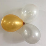 Set classico di palloncini in lattice oro nero Set di decorazioni per la stanza con catene di palloncini per feste di compleanno, Classic Black Gold Latex Balloon Set