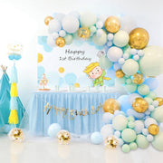 Macaron Pacchetto catena di palloncini verdi e blu Combinazione di palloncini per compleanno, festa di nozze, decorazione da parete, Macaron Decoration Balloon Combination