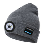 Cappello lavorato a maglia Bluetooth 5.0 con illuminazione a LED per pesca notturna all'aperto