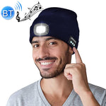Cappello lavorato a maglia Bluetooth 5.0 con illuminazione a LED per pesca notturna all'aperto