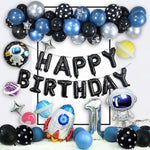 Set di decorazioni per palloncini di compleanno a tema astronauta, cielo stellato, razzo, pellicola in alluminio, palloncino, decorazione per feste per bambini, Set 2, Set 3