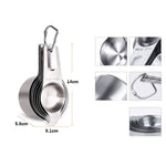 Set di misurini in acciaio inossidabile 7 in 1 304 Strumenti di cottura, 7 in 1 Measuring Spoon