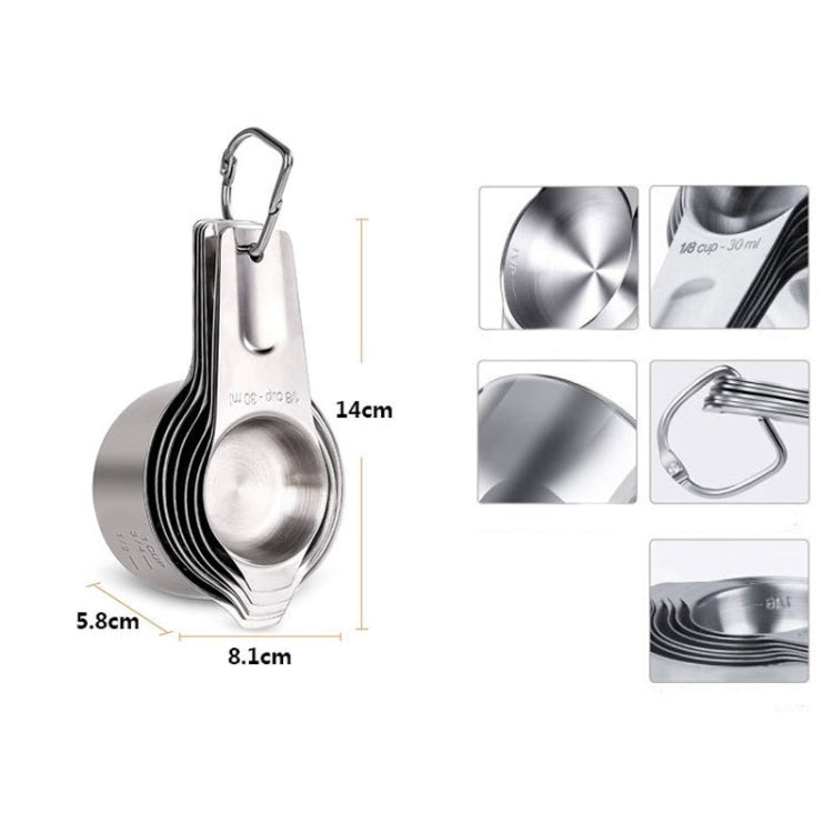Set di misurini in acciaio inossidabile 7 in 1 304 Strumenti di cottura, 7 in 1 Measuring Spoon