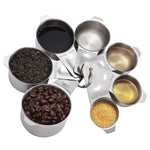Set di misurini in acciaio inossidabile 7 in 1 304 Strumenti di cottura, 7 in 1 Measuring Spoon