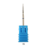 Set 3 teste abrasive in acciaio per manicure