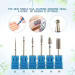 Set 3 teste abrasive in acciaio per manicure
