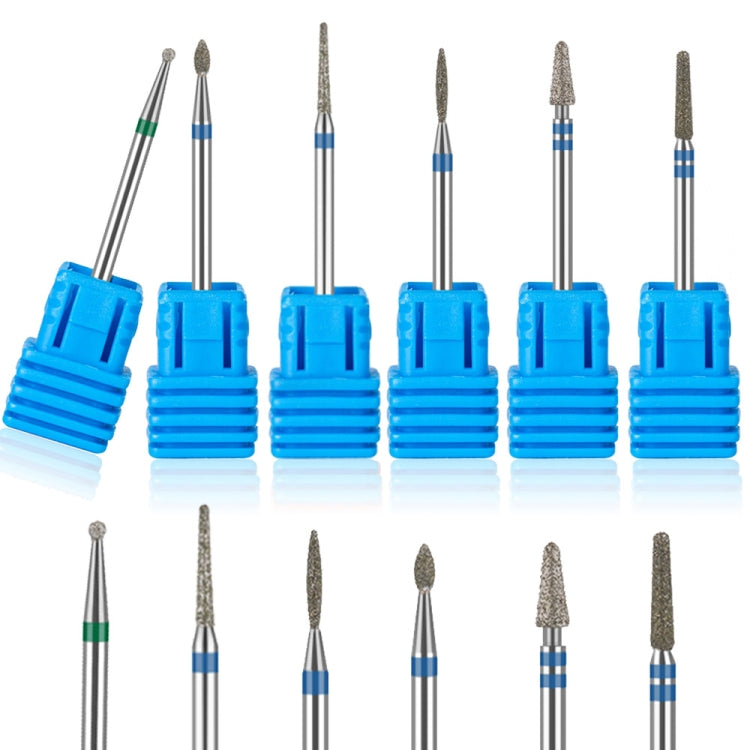 Set 3 teste abrasive in acciaio per manicure