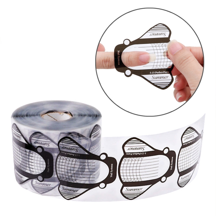 500 pz/set nail art acrilico gel UV punte estensione builder guida alla forma stencil strumenti per manicure