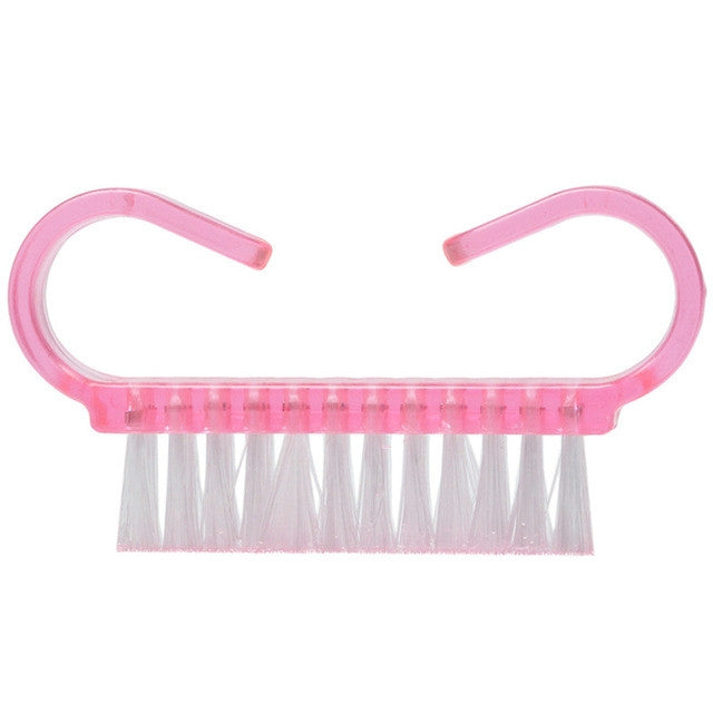 10 pennelli per pulizia strumenti per la cura delle unghie, manicure e pedicure, rimuovi la polvere, pennelli puliti ad angolo piccolo