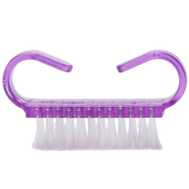 10 pennelli per pulizia strumenti per la cura delle unghie, manicure e pedicure, rimuovi la polvere, pennelli puliti ad angolo piccolo, 10 PCS Pink, 10 PCS Blue, 10 PCS Purple