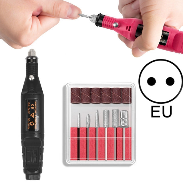 Kit per unghie elettrico Punte per unghie Macchina per manicure Penna elettrica per nail art