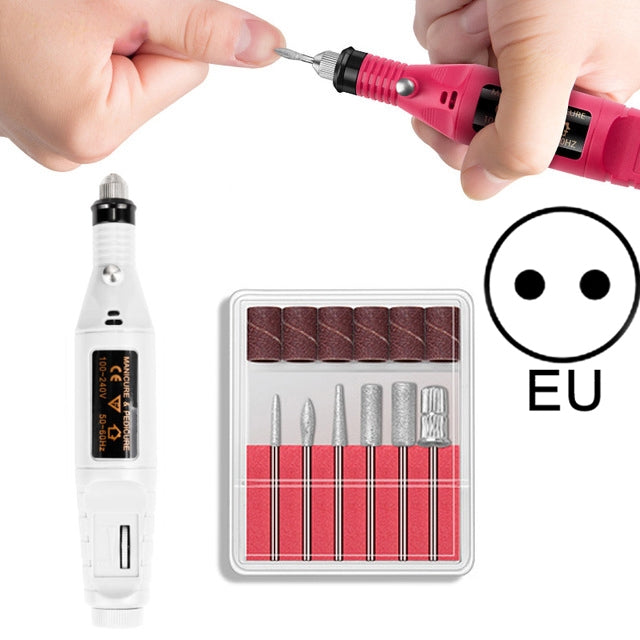 Kit per unghie elettrico Punte per unghie Macchina per manicure Penna elettrica per nail art