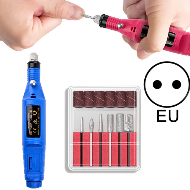 Kit penna elettrica per manicure con punte unghie