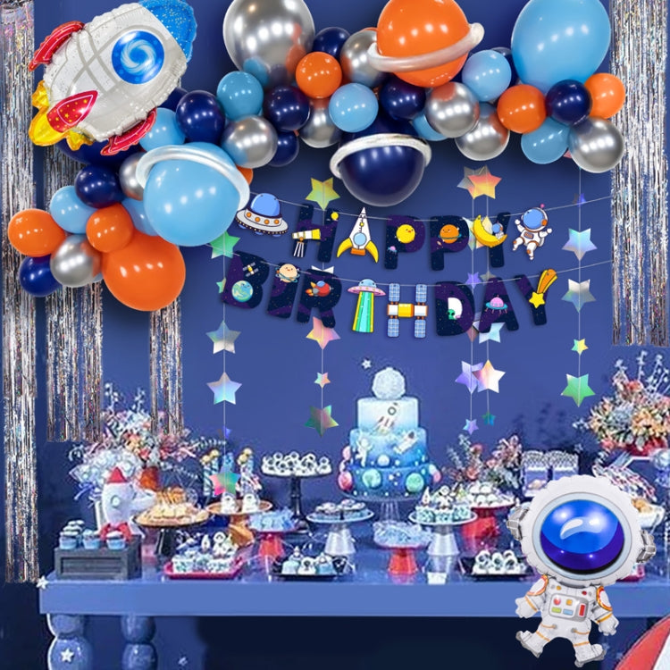 Set di palloncini a tema astronauta errante della terra Palloncino con pellicola in alluminio per decorazione di palloncini a razzo per feste di compleanno, Wandering Earth Astronaut Theme Balloon