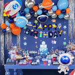 Set di palloncini a tema astronauta errante della terra Palloncino con pellicola in alluminio per decorazione di palloncini a razzo per feste di compleanno, Wandering Earth Astronaut Theme Balloon