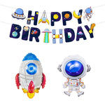 Set di palloncini a tema astronauta errante della terra Palloncino con pellicola in alluminio per decorazione di palloncini a razzo per feste di compleanno, Wandering Earth Astronaut Theme Balloon
