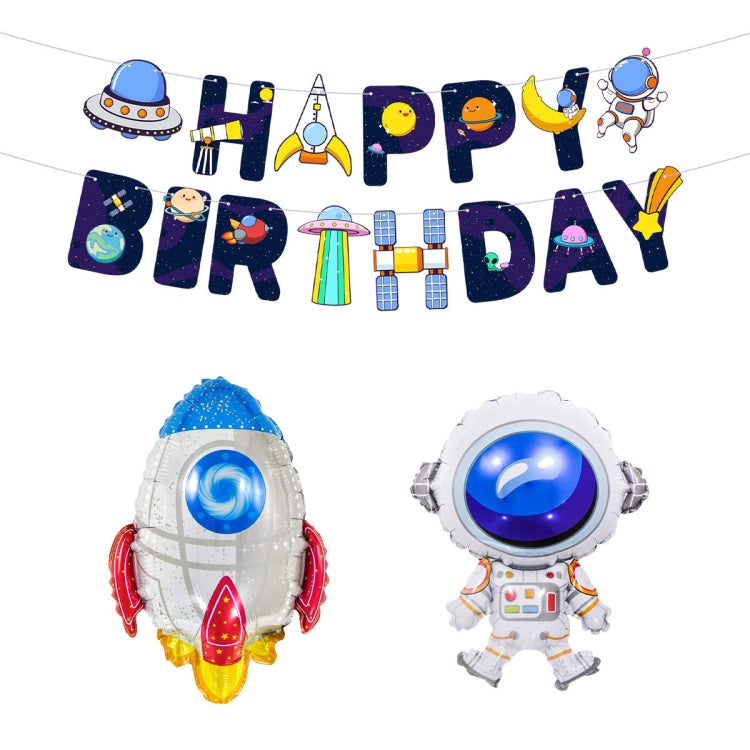 Set di palloncini a tema astronauta errante della terra Palloncino con pellicola in alluminio per decorazione di palloncini a razzo per feste di compleanno, Wandering Earth Astronaut Theme Balloon