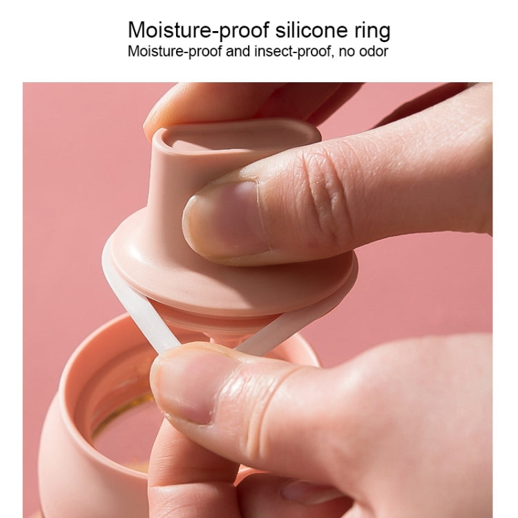 3 pezzi di nastro macaron, coperchio a prova di umidità, cucchiaio, un barattolo di condimento, bottiglia di condimento in vetro con etichetta, Seasoning Bottle, Honey Bottle, Brush Oil Bottle