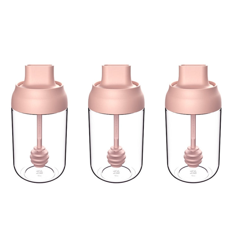 3 pezzi di nastro macaron, coperchio a prova di umidità, cucchiaio, un barattolo di condimento, bottiglia di condimento in vetro con etichetta, Seasoning Bottle, Honey Bottle, Brush Oil Bottle